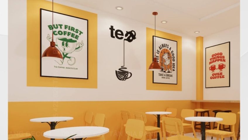 Mẫu tranh treo tường decor Quán Cafe - Mẫu 3