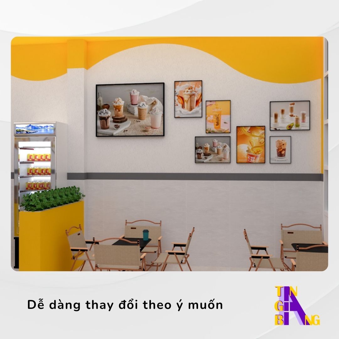 15+ Mẫu tranh treo tường decor Quán Cafe đẹp 7 Mẫu tranh treo tường decor Quán Cafe - Mẫu 6