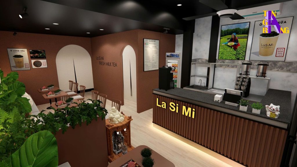 decor noi that quan tra sua lasimi