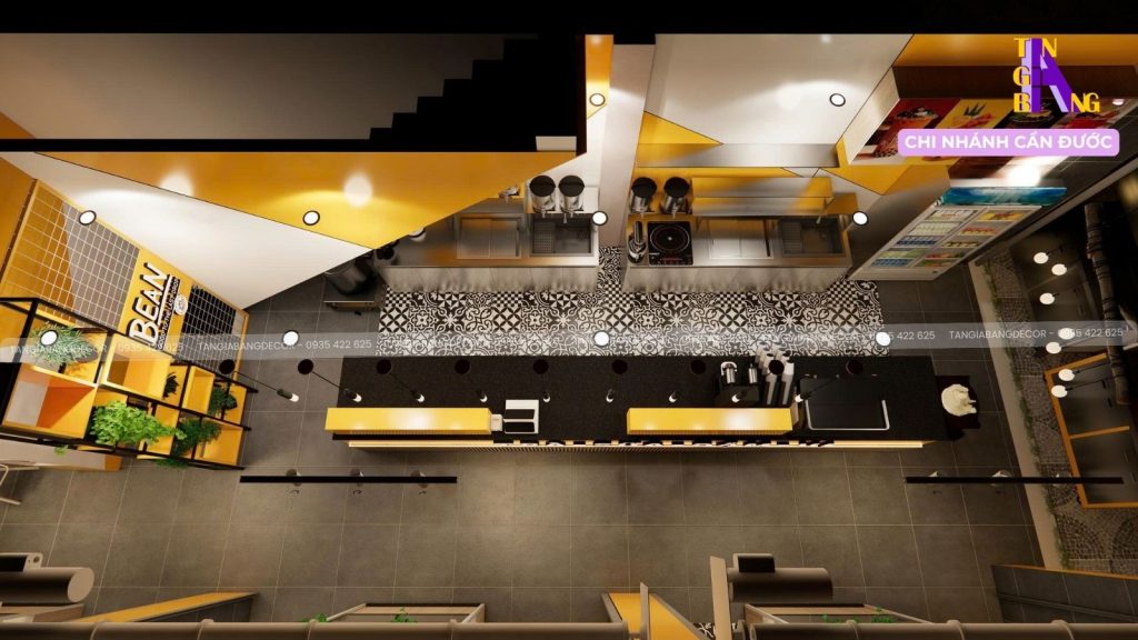 decor quan tra sua bean tai can duoc