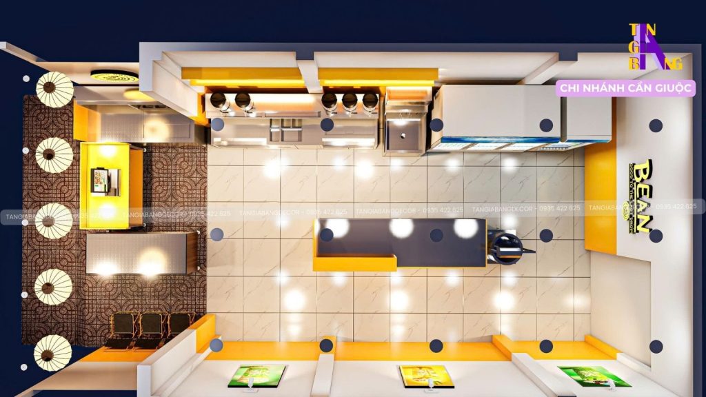 decor quan tra sua bean tai can giuoc 2