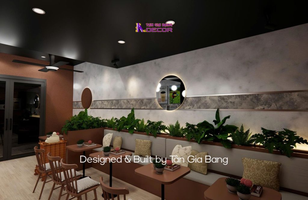 Thiết kế nội thất quán trà sữa Lasimi 10 decor quan tra sua lasimi 2