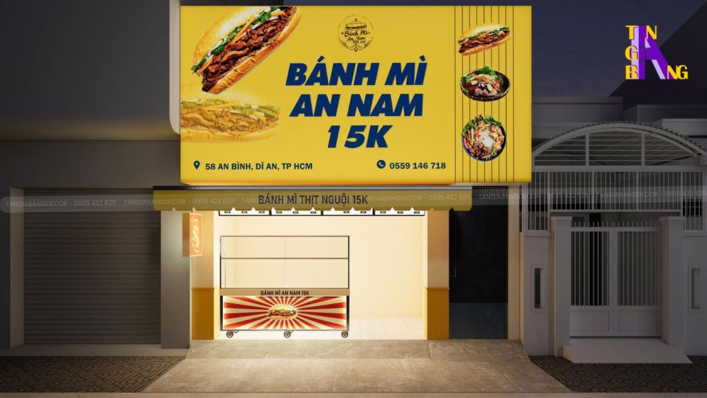 decor tiem banh mi an nam