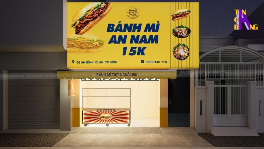 decor tiem banh mi an nam