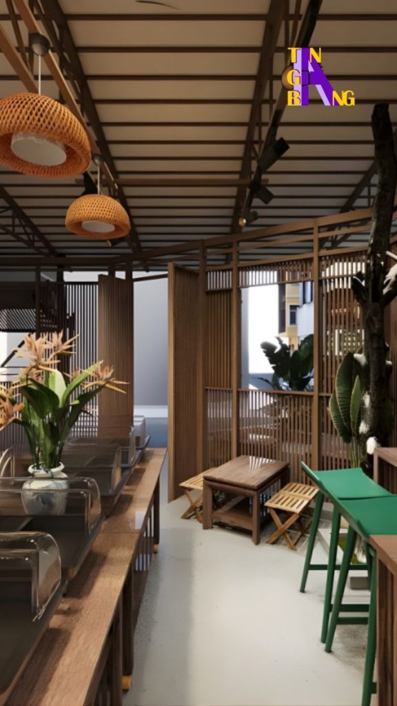 khong gian quan cafe omhoom