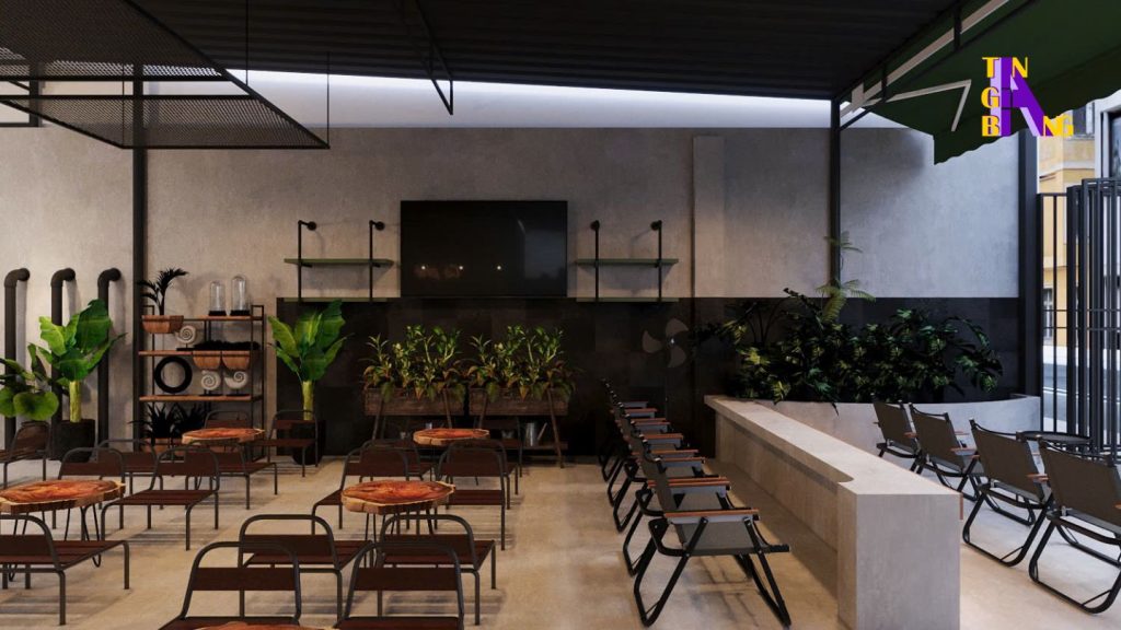 khong gian quan cafe s