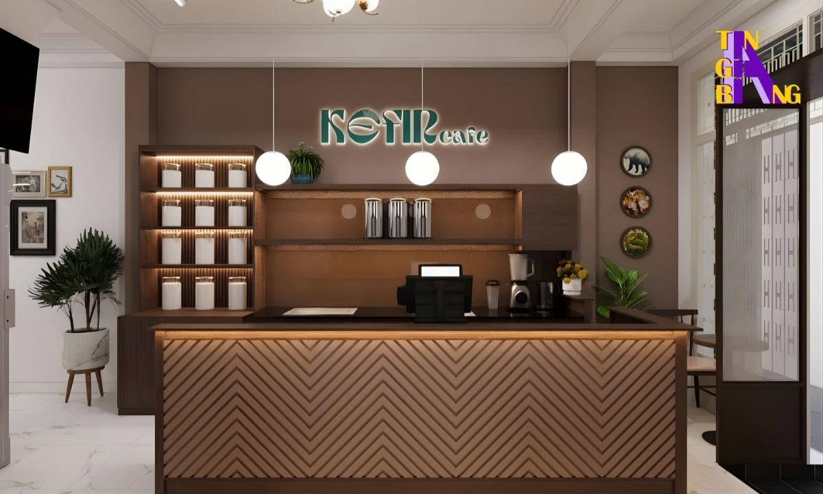 20+ Mẫu thiết kế quầy pha chế - Chuẩn công năng cho Quán Cafe, Trà Sữa 18 Mẫu thiết kế quầy cafe, trà sữa - Mẫu 17