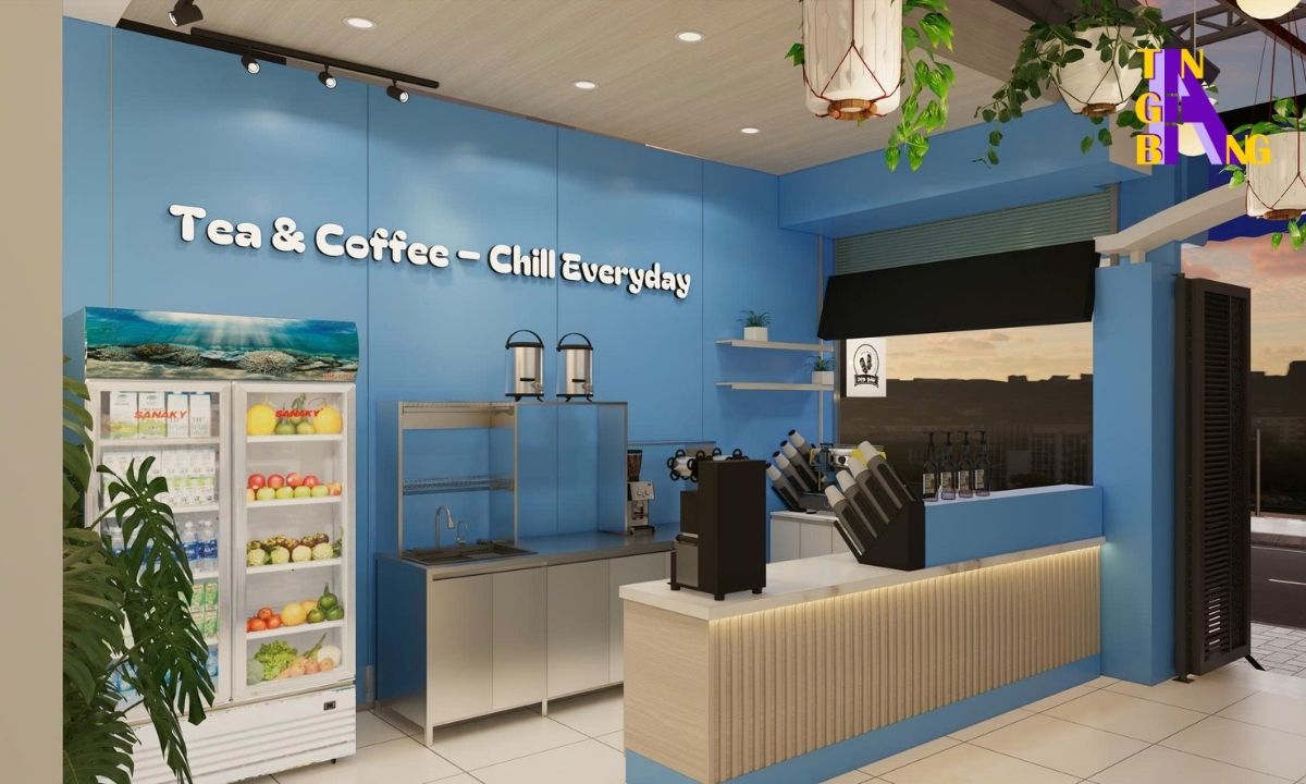 20+ Mẫu thiết kế quầy pha chế - Chuẩn công năng cho Quán Cafe, Trà Sữa 20 Mẫu thiết kế quầy cafe, trà sữa - Mẫu 19