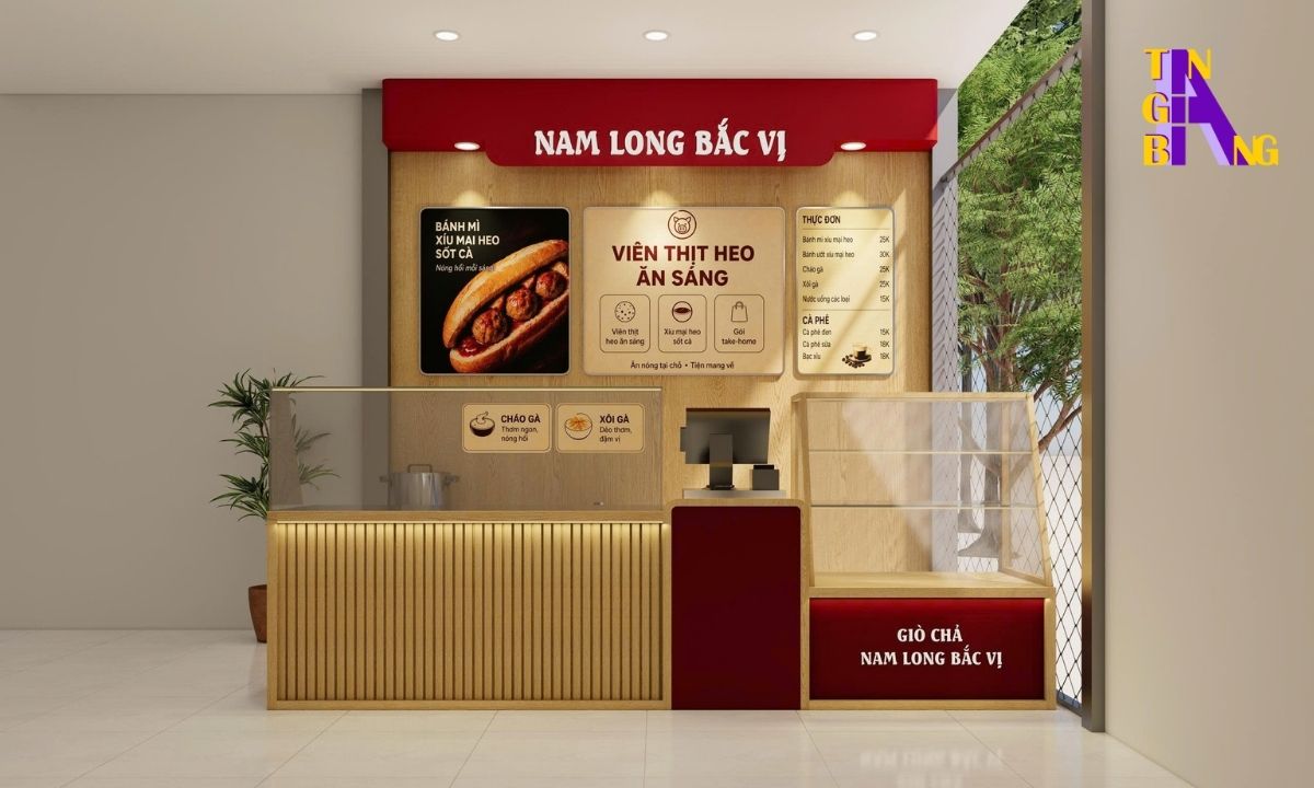 20+ Mẫu thiết kế quầy pha chế - Chuẩn công năng cho Quán Cafe, Trà Sữa 5 Mẫu thiết kế quầy cafe, trà sữa - Mẫu 4