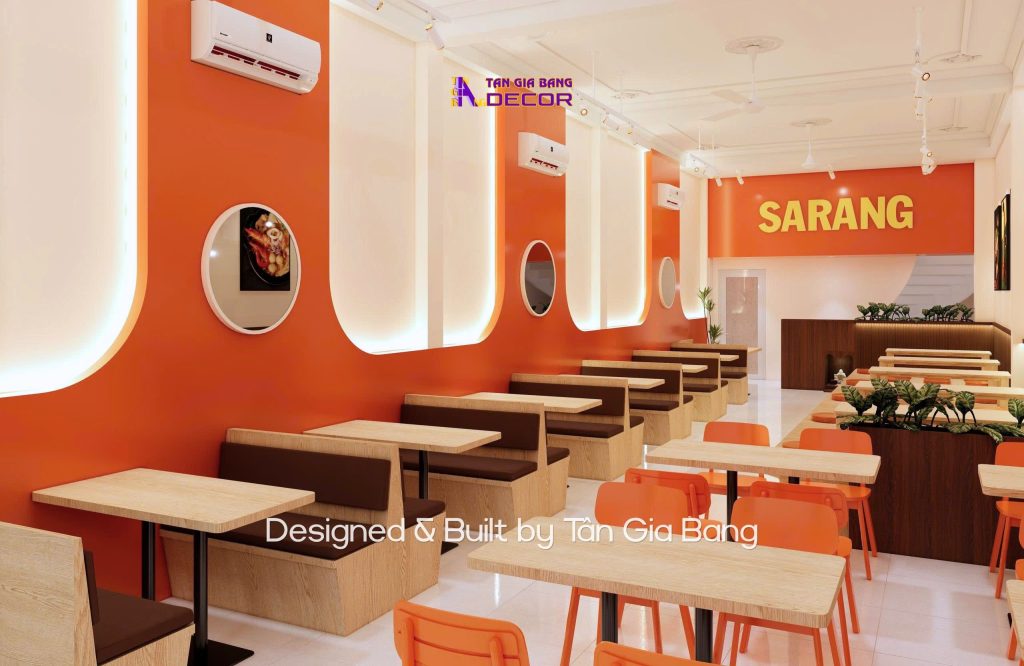 Thiết kế nội thất Quán mì cay SARANG 11 thiet ke noi that quan mi cay sarang 5