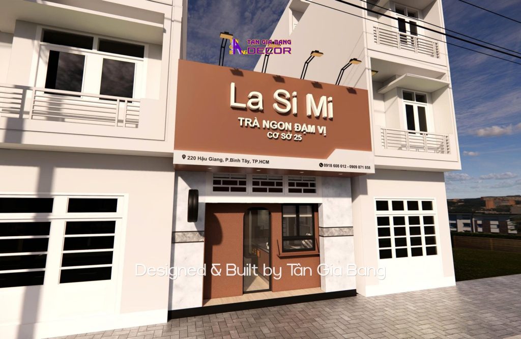 Thiết kế nội thất quán trà sữa Lasimi 7 thiet ke noi that quan tra sua lasimi 4