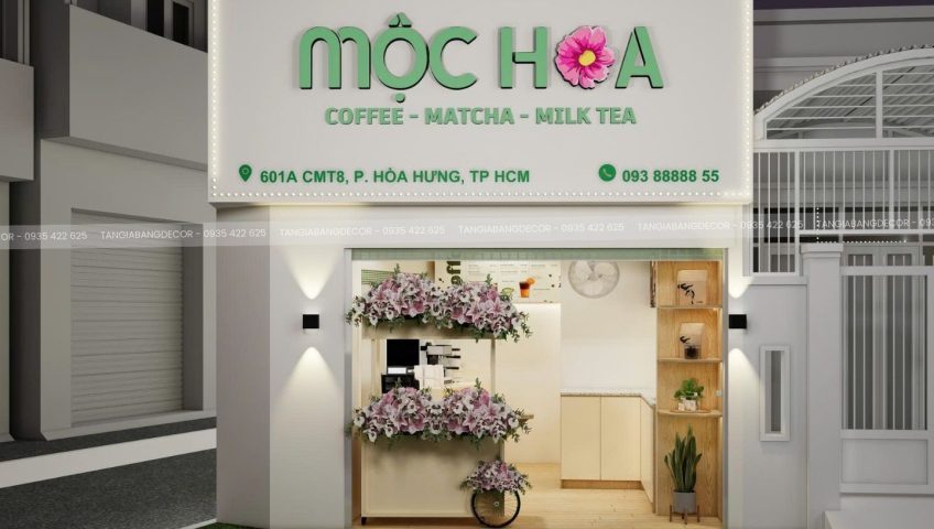 thiet ke quan tra sua moc hoa