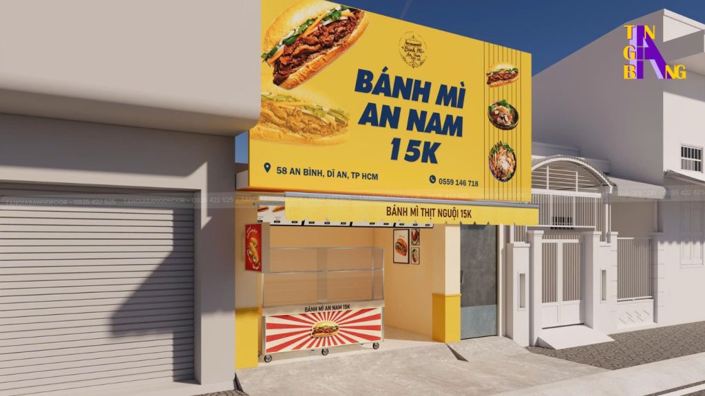 thiet ke tiem banh mi an nam