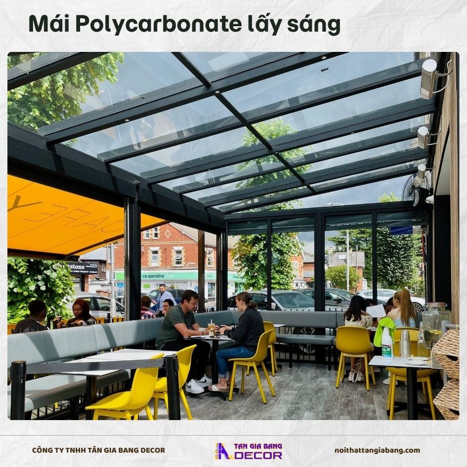 Mái Polycarbonate lấy sáng