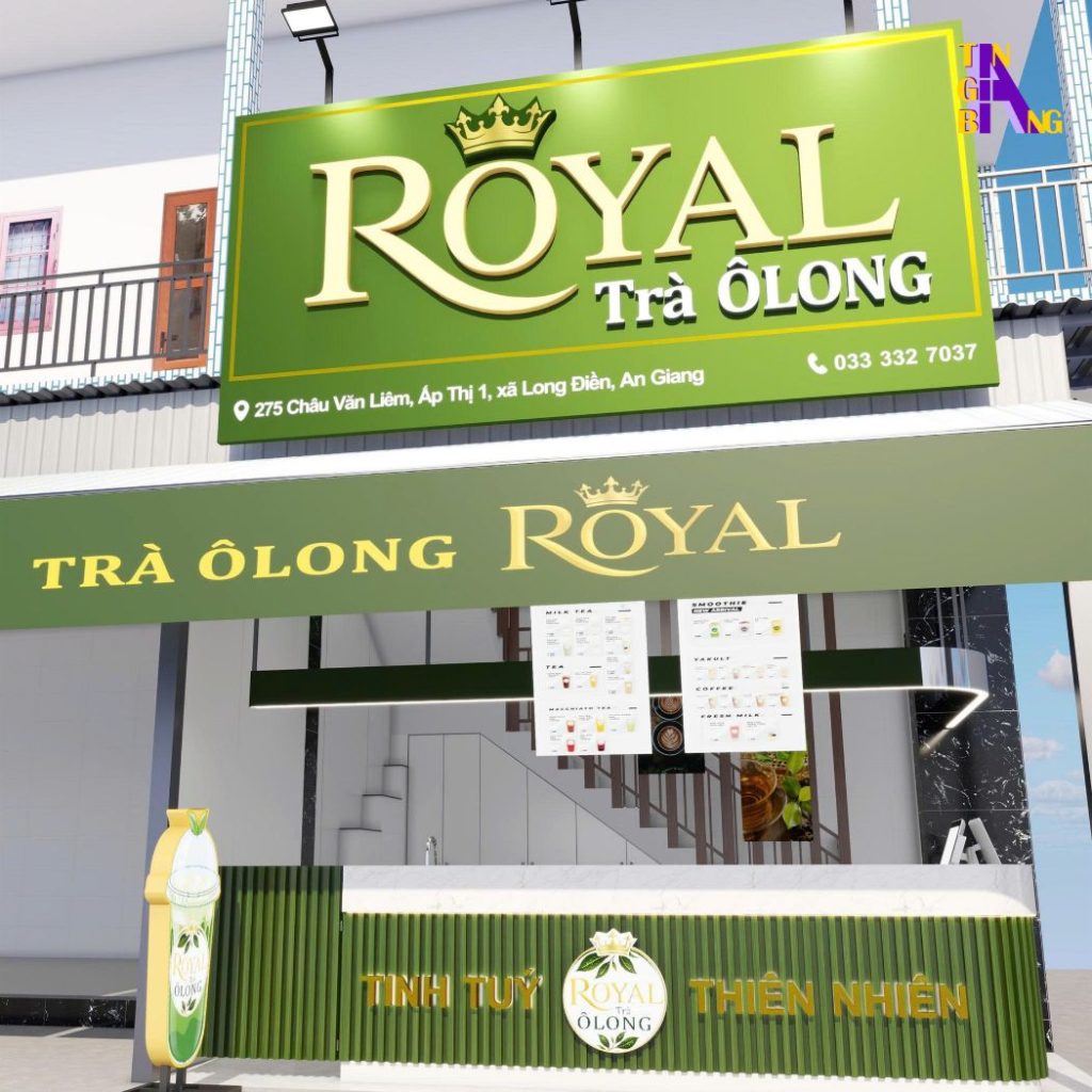 decor quan tra o long royal