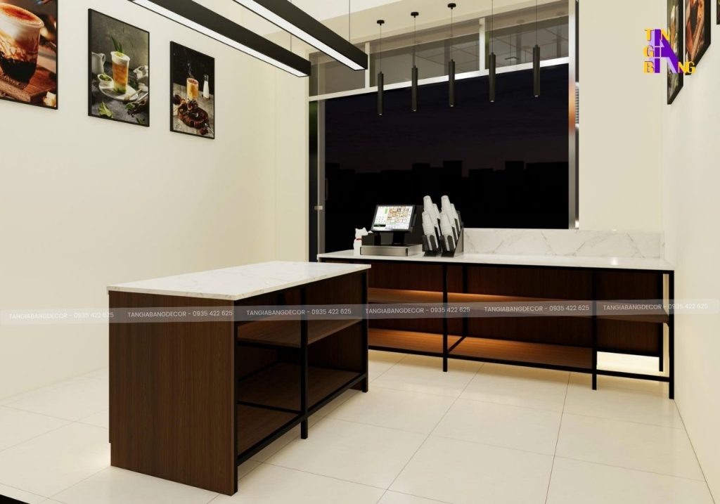 decor quan tra sua trung chay