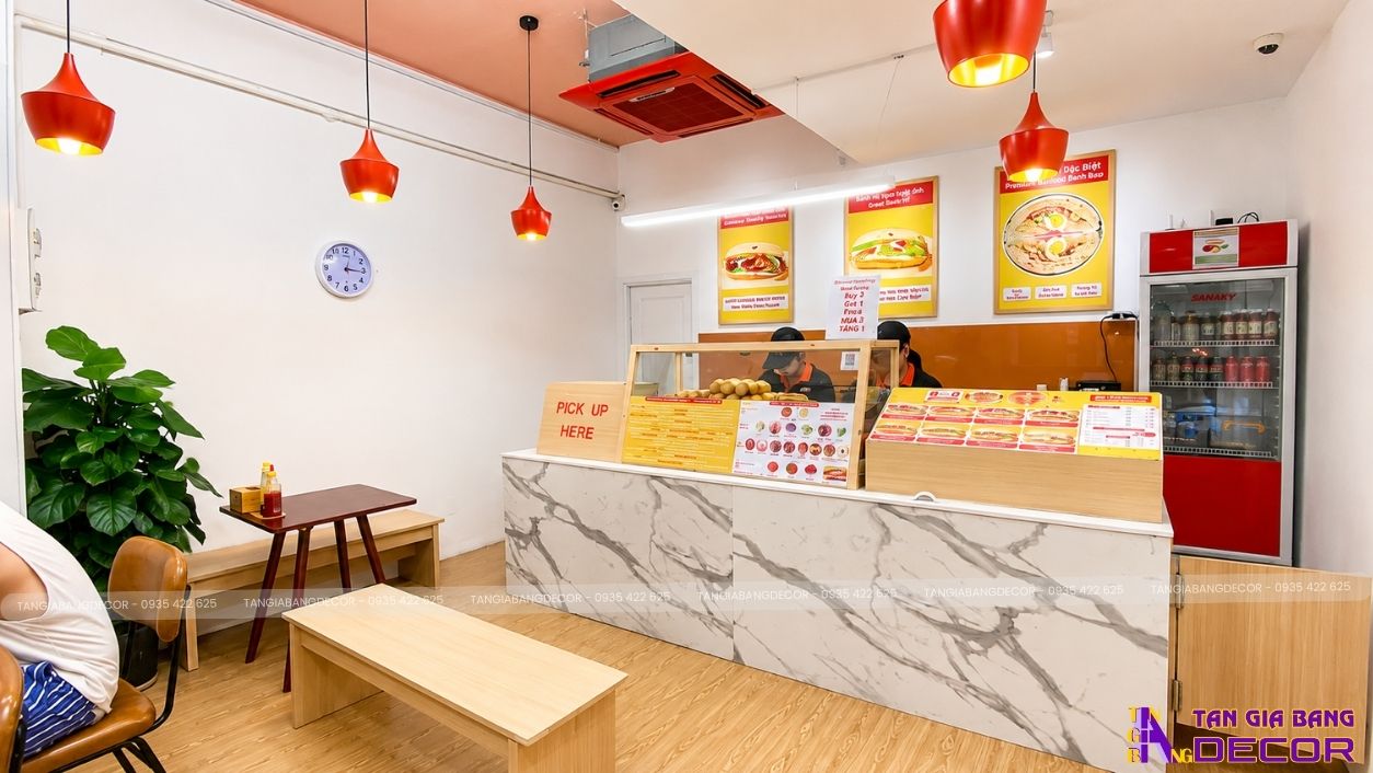 Thi công tiệm bánh mì Great tại Quận 7 5 decor tiem banh mi great tai quan 7