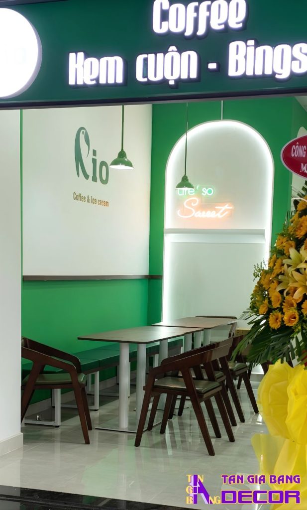 Thi công quán cafe RIO tại Bình Chánh 5 thi cong mat tien quan cafe rio