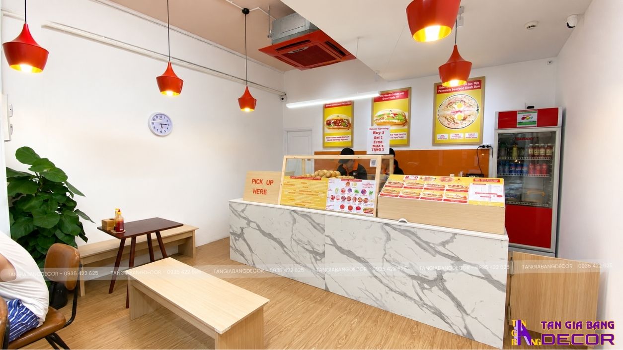 Thi công tiệm bánh mì Great tại Quận 7 3 thi cong tiem banh mi great 2