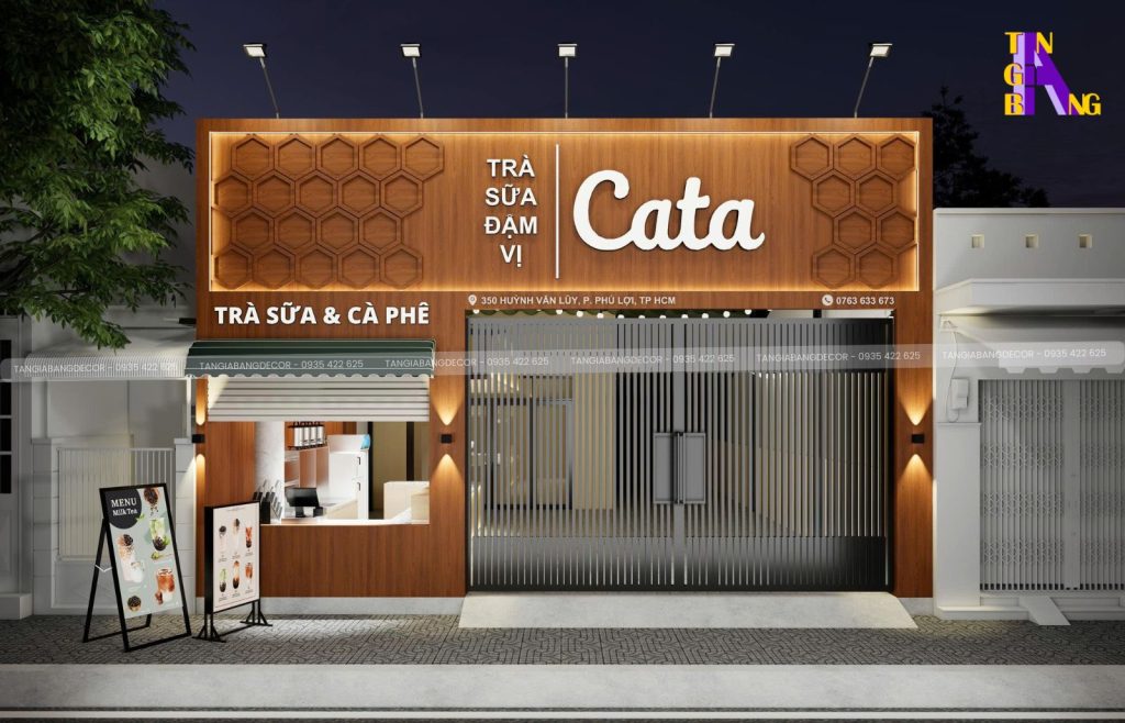 thiet ke mat tien quan cafe cata