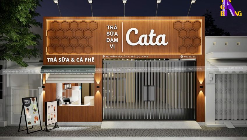 thiet ke mat tien quan cafe cata