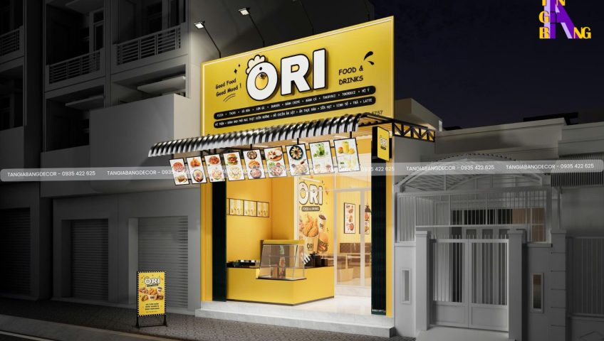 thiet ke mat tien tiem banh ori
