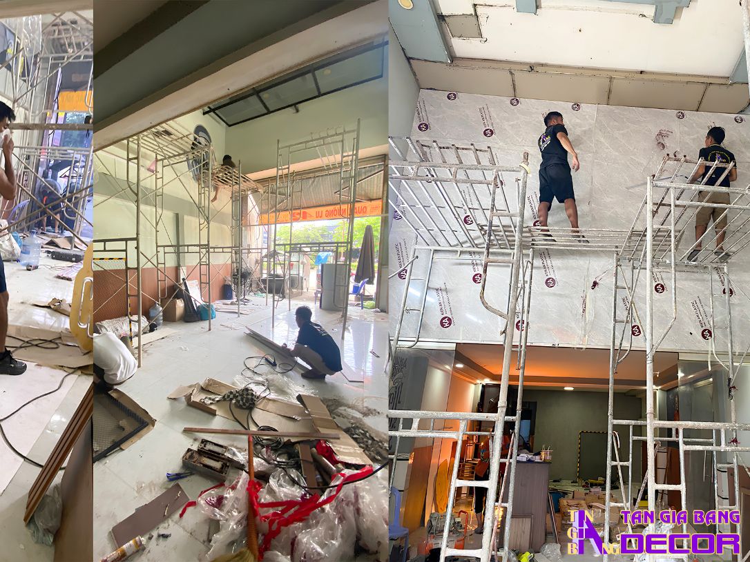 Thi công cải tạo quán nướng lu 42 tại Bình Phước 1 thiet ke noi that quan nuong lu 42
