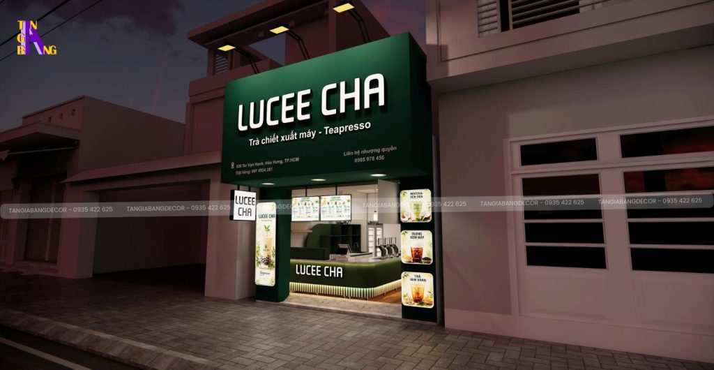 thiet ke noi that quan tra sua lucee cha