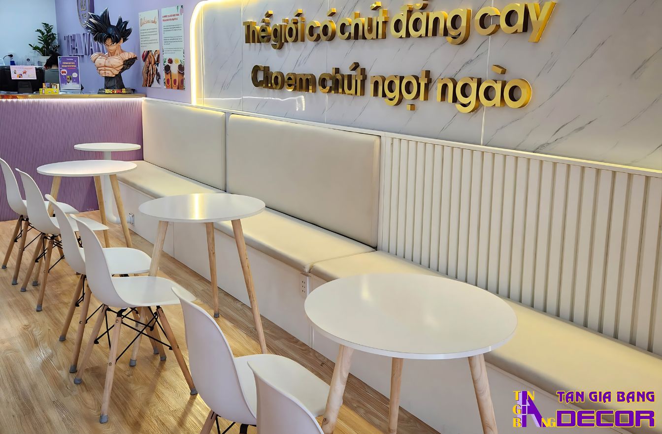Thi công quán trà sữa Tea Wang tại Quận 5 4 thiet ke noi that quan tra sua tea wang 2