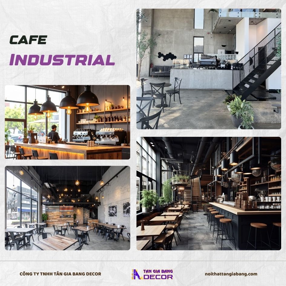 10 Phong cách thiết kế Quán cafe thu hút giới trẻ mới nhất 5 Quán cafe phong cách Industrial