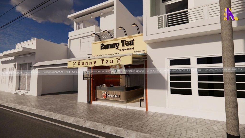 thiet ke quan tra sua bunny tea
