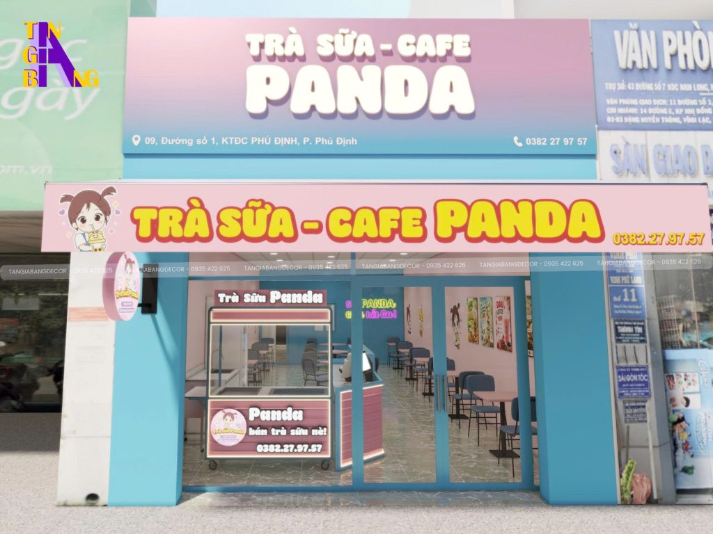 thiet ke quan tra sua panda tai phu dinh