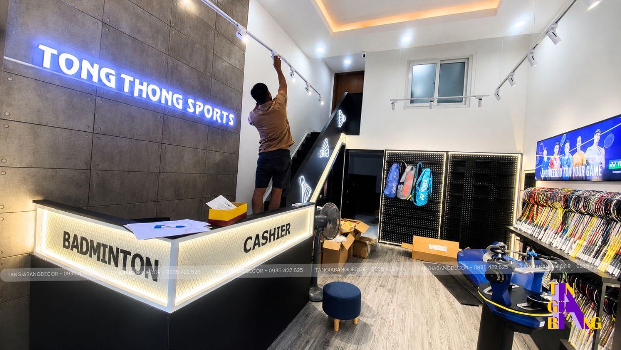 thiet ke shop cau long tong thong sports