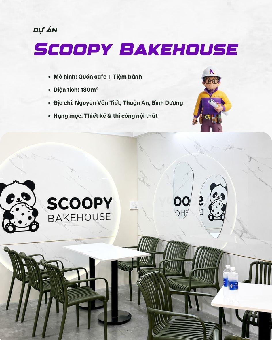 du an thiet ke noi that quan ca phe Scoopy Bakehouse