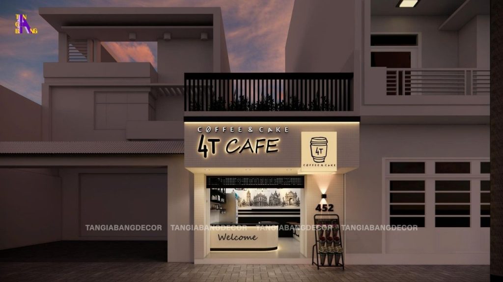 thiet ke bang hieu quan cafe 4T