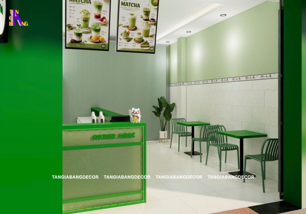 thiet ke khong gian quan pape matcha