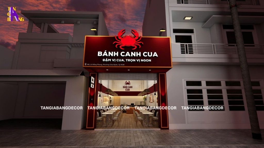 thiet ke mat tien quan banh canh cua
