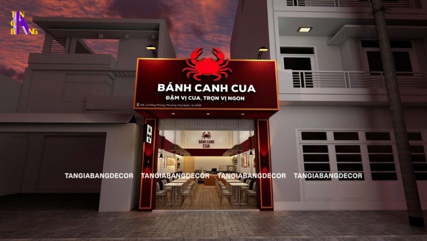 thiet ke mat tien quan banh canh cua
