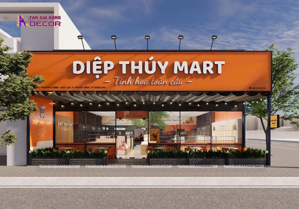 thiet ke mat tien sieu thi diep thuy