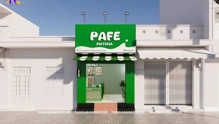 thiet ke noi that quan pape matcha