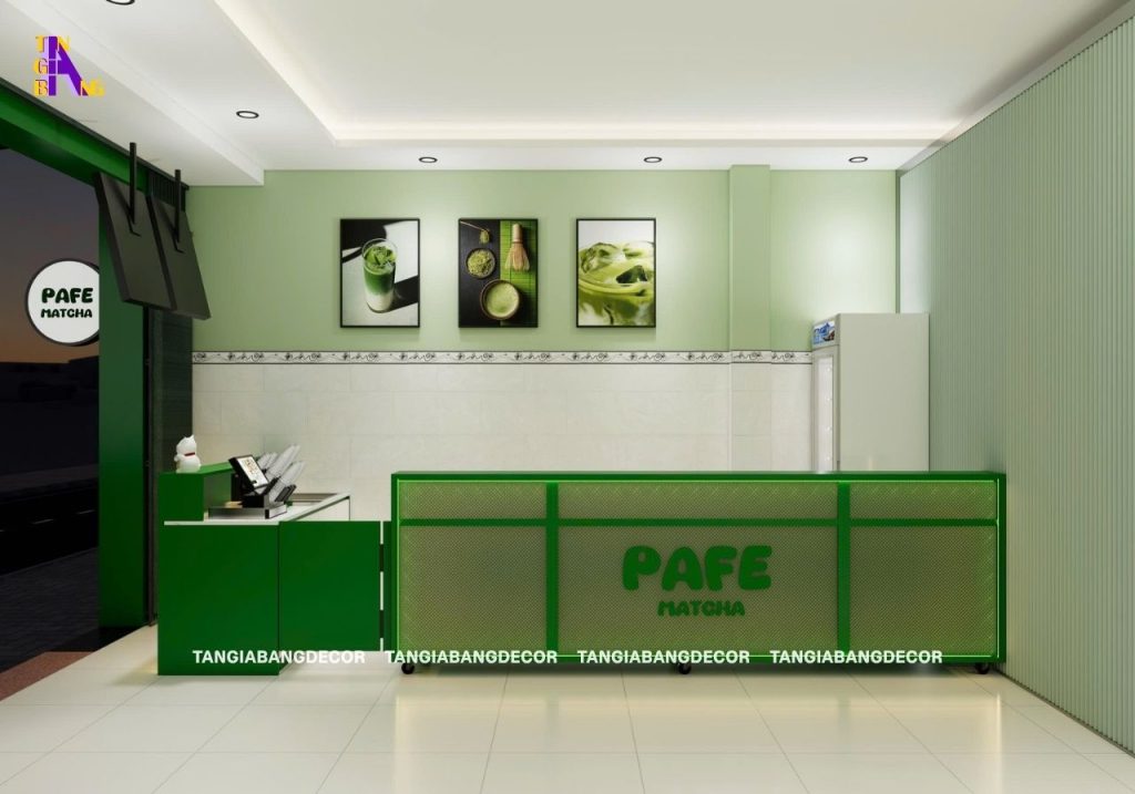 thiet ke quay order quan pape matcha
