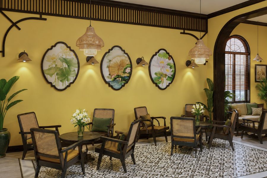 Thiết Kế Quán Cafe Phong Cách Indochine Đẹp, Sang Trọng 6 Bố trí không gian quán cafe Indochine