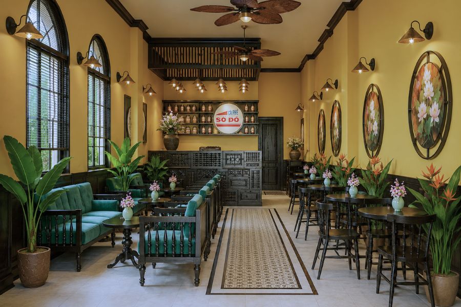 Thiết Kế Quán Cafe Phong Cách Indochine Đẹp, Sang Trọng 5 Nội thất và vật dụng trang trí quán cafe indochine