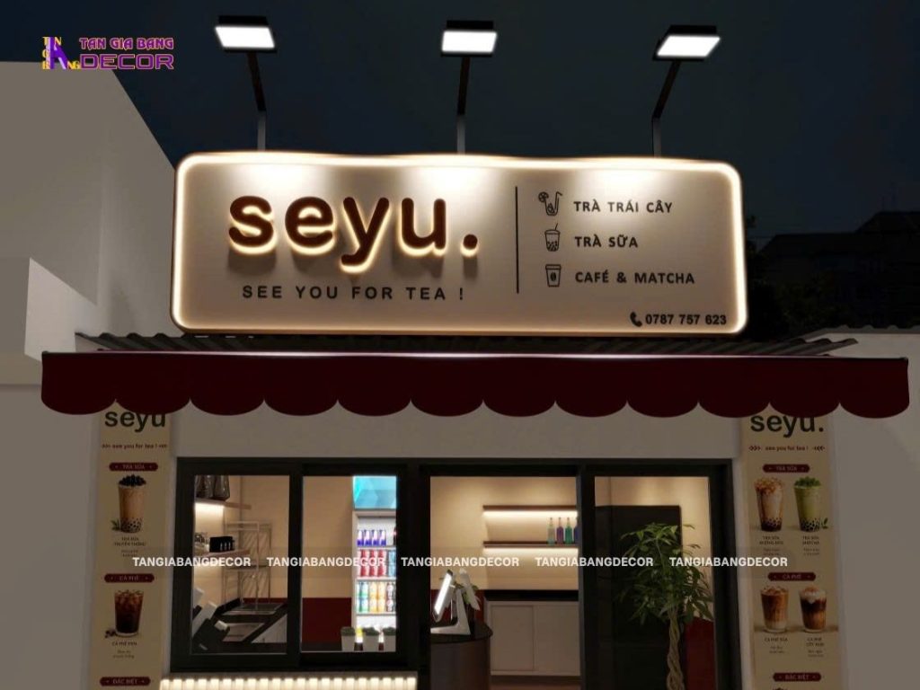 thiet ke bang hieu quan tra sua seyu