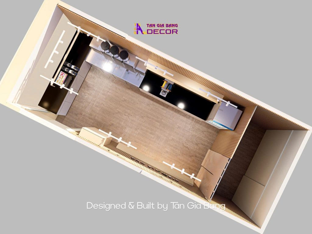 Thiết kế nội thất Tiệm Trà Nhỏ tại Thủ Đức 12 bo tri mat bang tiem tra nho tai tphcm