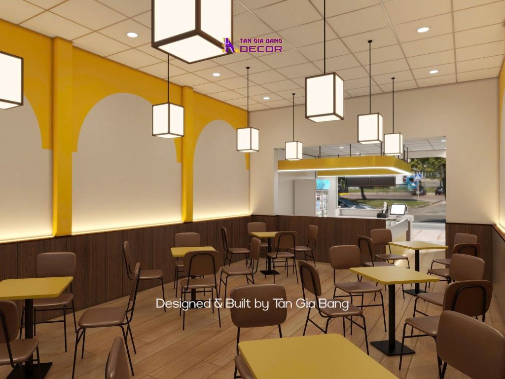 Thiết kế nội thất quán trà sữa Ling Cha tại Đồng Nai 15 decor noi that quan tra sua lingcha