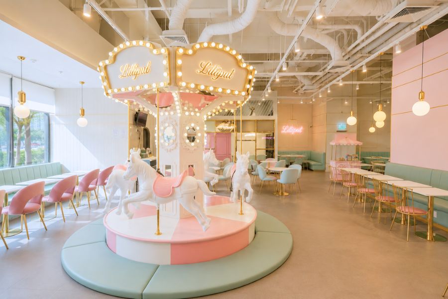 Thiết Kế Cafe Kết Hợp Khu Vui Chơi Trẻ Em: Mẫu & Chi Phí 7 Mẫu thiết kế quán cafe kết hợp khu vui chơi trẻ em - Mẫu 4