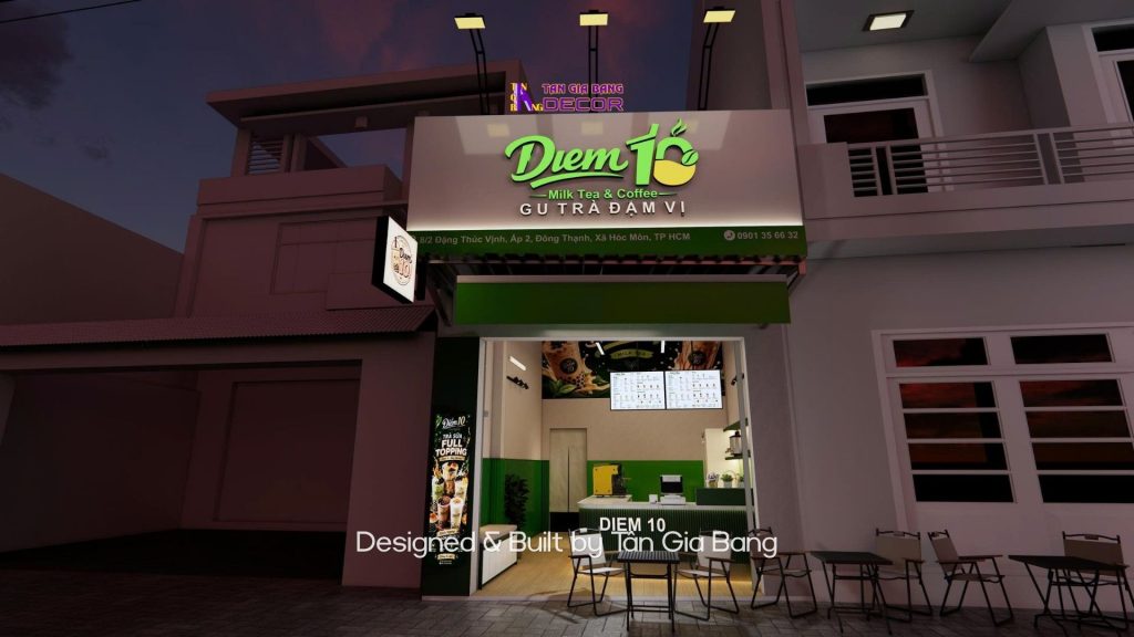 thiet ke bang hieu quan tra sua tea diem 10