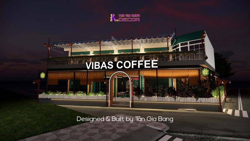 thiet ke mat tien ban dem VIBAS COFFEE1
